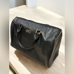 Biolina Vintage Japanese Leather Bag Mini Weekender Bag Top Handle Black Japan
